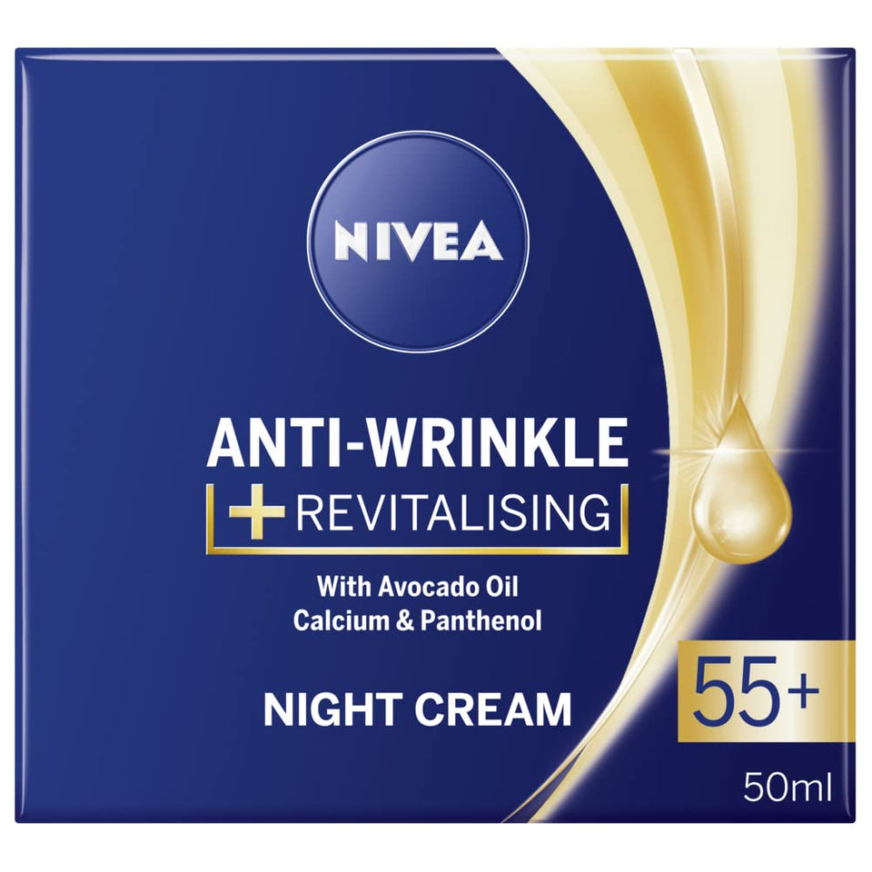 NIVEA front packaging of night cream showing details and brand reassurance
