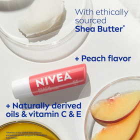 NIVEA size comparison next to coin showing compact travel-friendly size