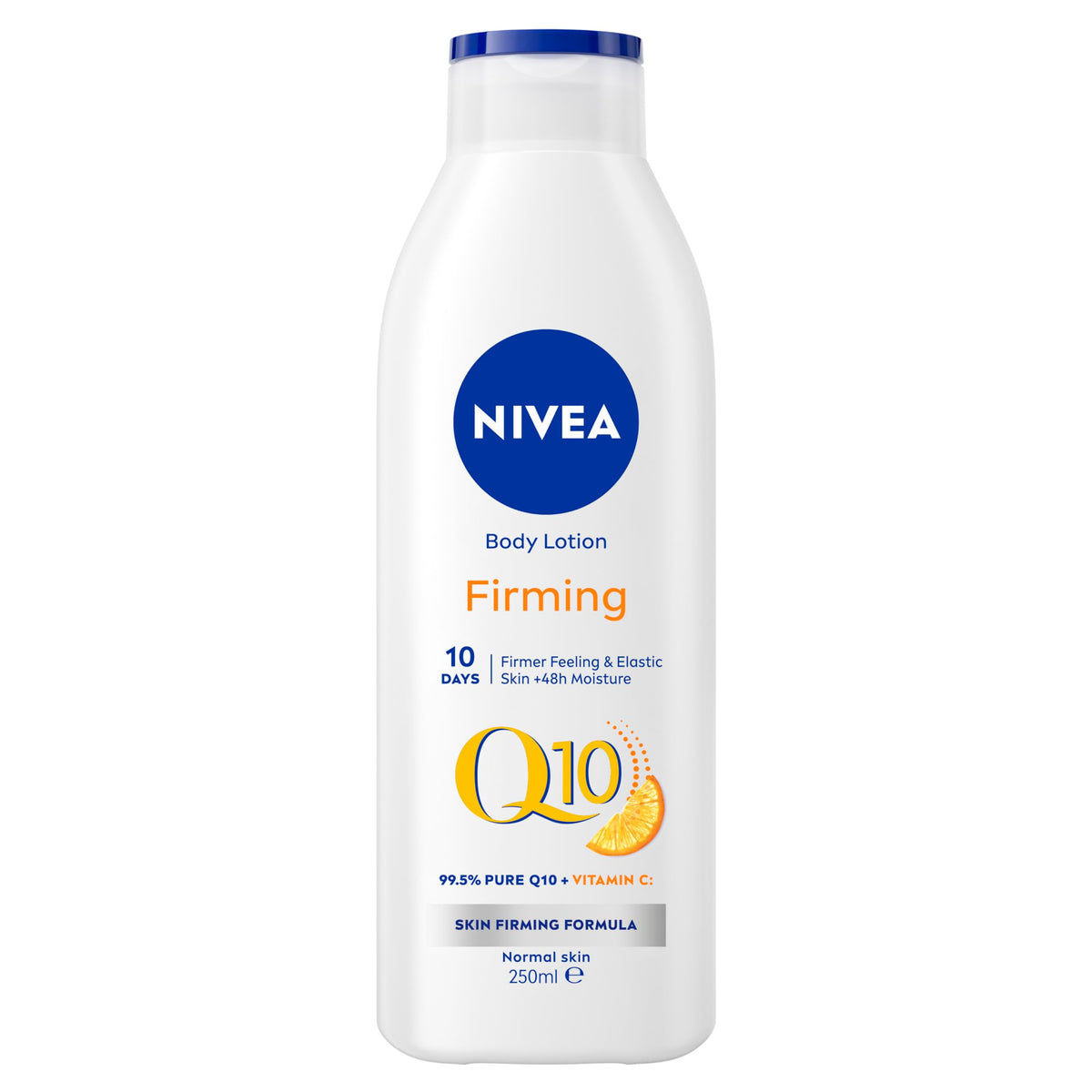 NIVEA front packaging 250 ml showing product and clear branding benefit firming