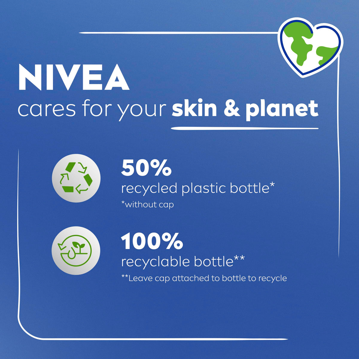 NIVEA packaging label closeup displaying ingredients and dermatological claim