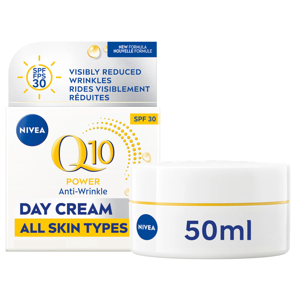 NIVEA jar front packaging showing product name and SPF 30 benefit