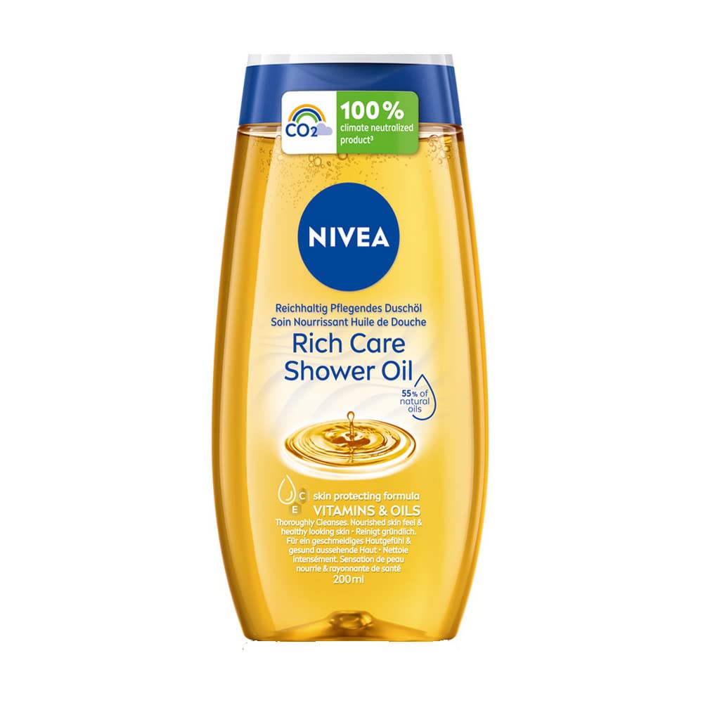 NIVEA front bottle showing label and recyclable pack for everyday nourishing showers