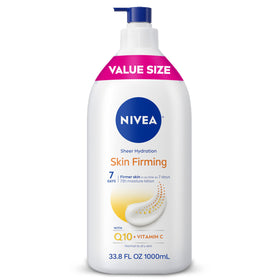 NIVEA front packaging showing large value bottle and pump for easy use