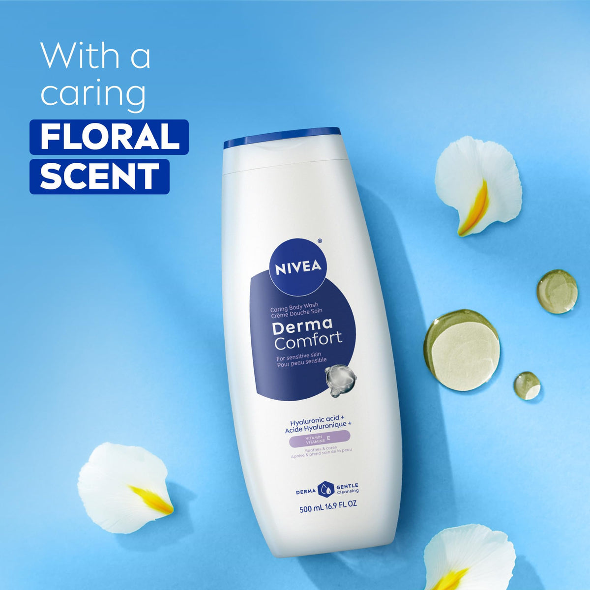 NIVEA body wash in shower with relaxing use benefit