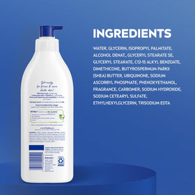 NIVEA applied to forearm showing smoother-looking skin after use