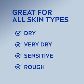 NIVEA being applied to hands demonstrating quick hydration and smooth finish