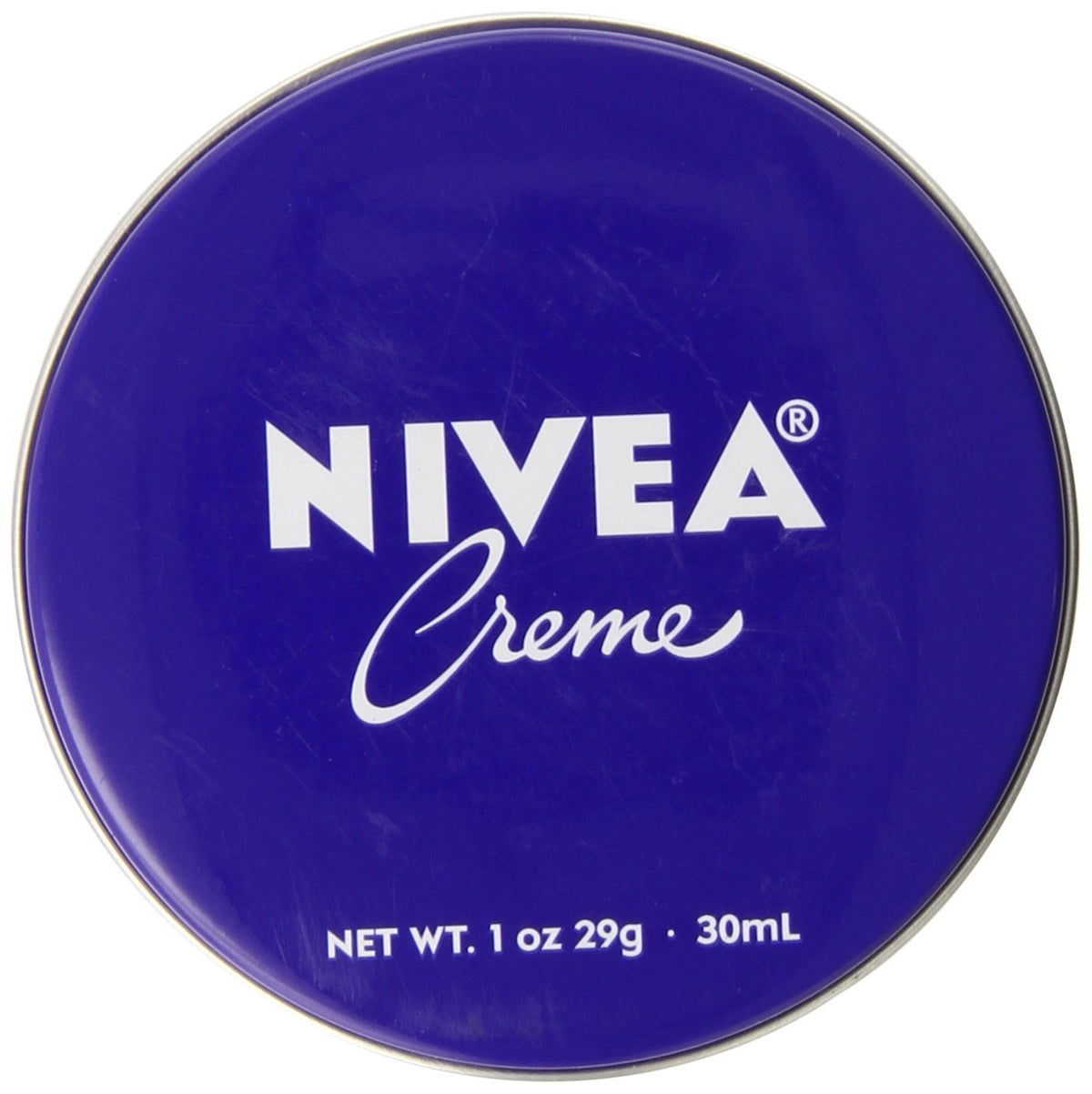 NIVEA front tin showing compact packaging and easy access for hydration