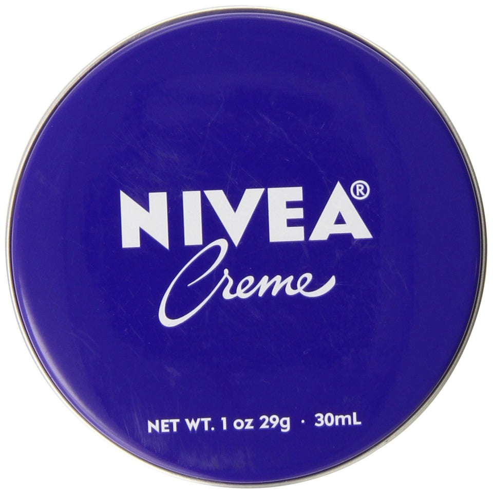 NIVEA front tin showing compact packaging and easy access for hydration