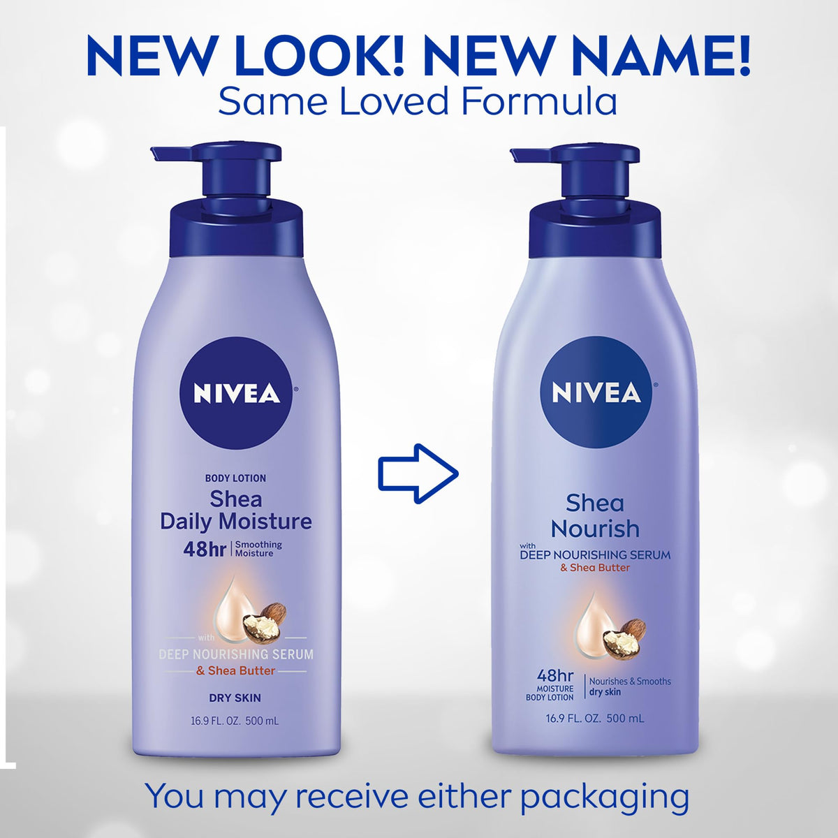 NIVEA back label close-up with ingredient list and easy reference