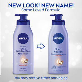 NIVEA back label close-up with ingredient list and easy reference