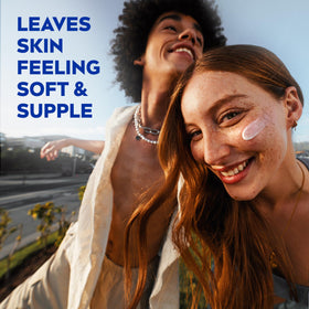 NIVEA Soft cream in hand demonstrating easy spreadability and lightweight feel