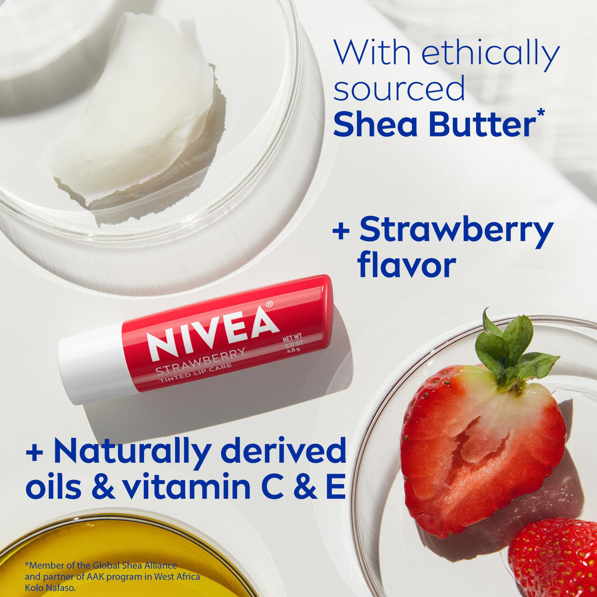 NIVEA lip balm in a purse lifestyle shot offering daily carry convenience