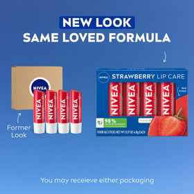 NIVEA open stick texture revealing smooth balm for instant hydration