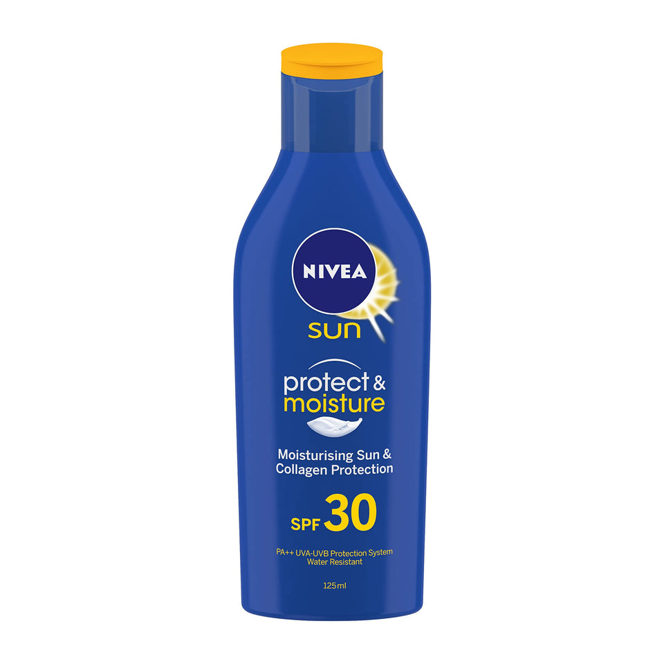 NIVEA front packaging showing 125ml bottle and SPF 30 protection benefit