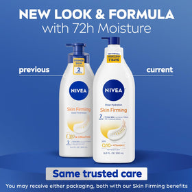 NIVEA lotion texture close-up showing lightweight feel and quick absorption