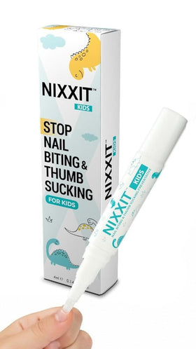 NIXXIT front packaging showing product and kid-friendly design, reassuring parents