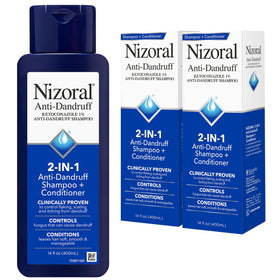 Nizoral front packaging showing treatment benefits and ketoconazole