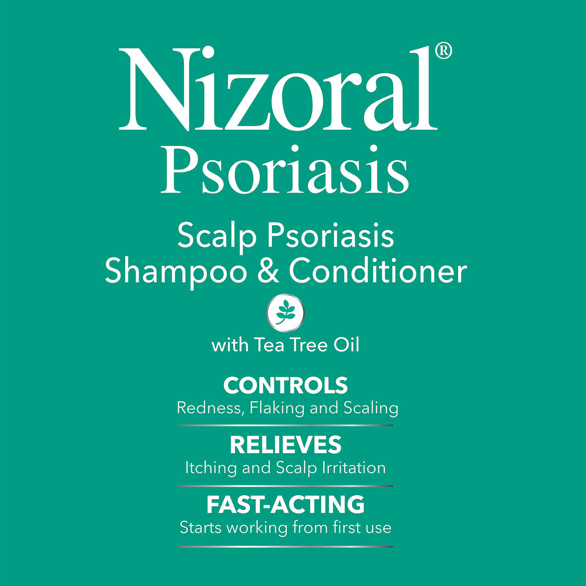 Nizoral rich lather texture close-up showing cleansing and conditioning action