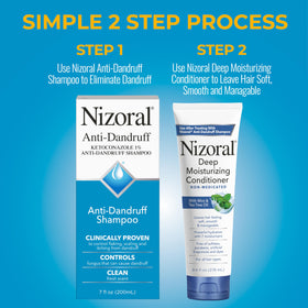 Nizoral conditioner cream texture demonstrating rich moisturizing feel