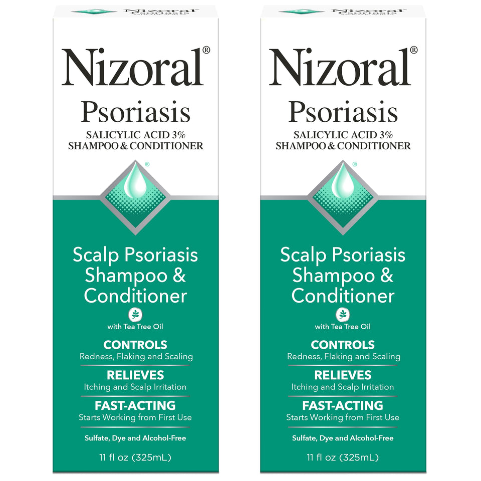 Nizoral front packaging showing 11 oz bottle and relief benefits