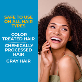 Nizoral before and after hair showing improved smoothness and manageability