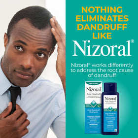Nizoral ingredient callout featuring ketoconazole to show antifungal benefit