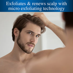 Nizoral close-up texture showing micro-exfoliating particles that remove buildup