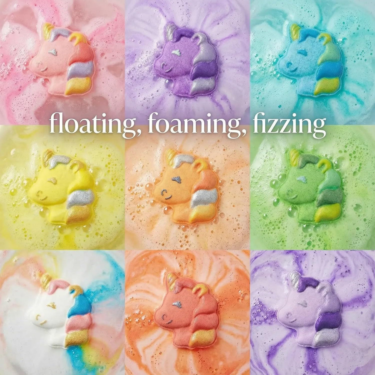 NJSTARC close-up of bath bomb texture showing fizzing surface and detail