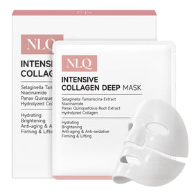 NLQ front packaging showing five hydrogel mask sachets and product benefits