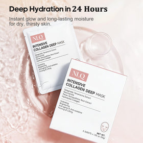 NLQ close-up of mask essence pouring to show rich, concentrated serum