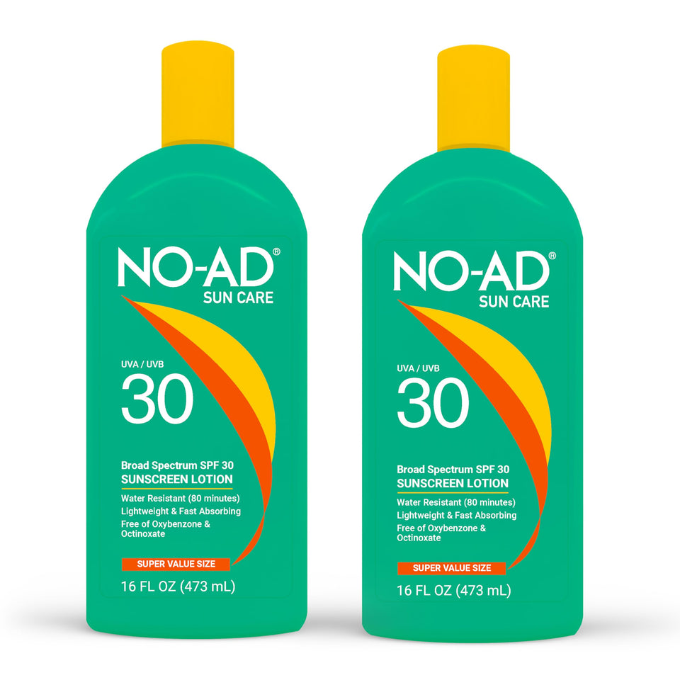 NO-AD front packaging showing SPF 30 and sun protection benefit