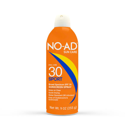 NO-AD SPORT front bottle showing label and 9 oz size for easy protection