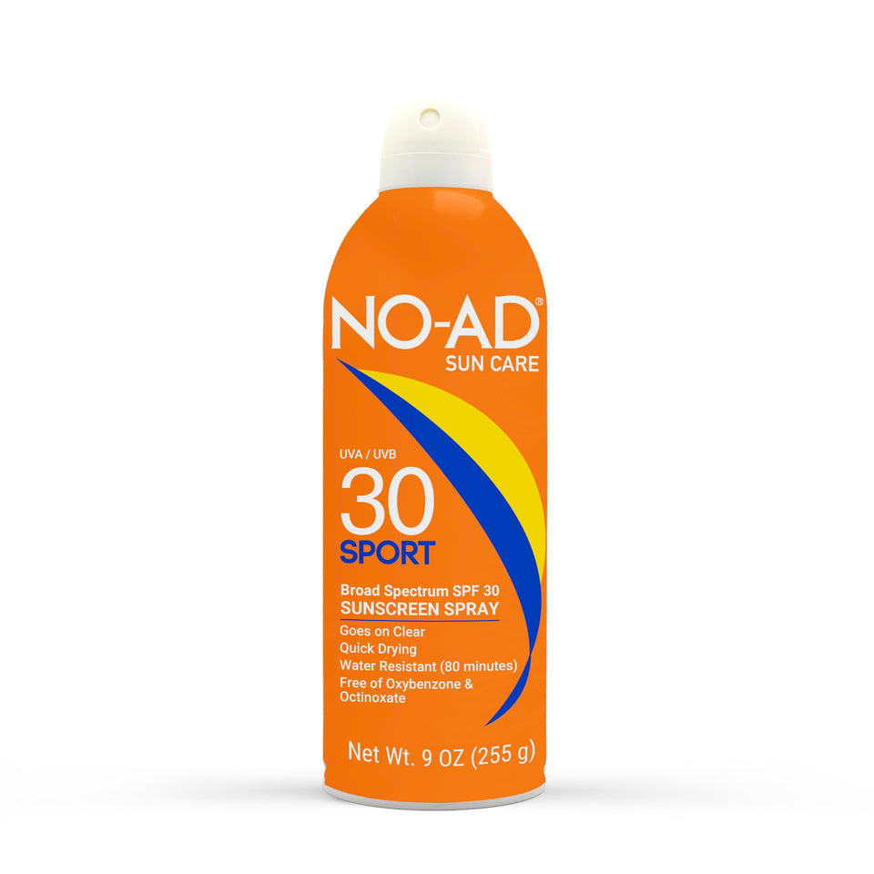 NO-AD SPORT front bottle showing label and 9 oz size for easy protection