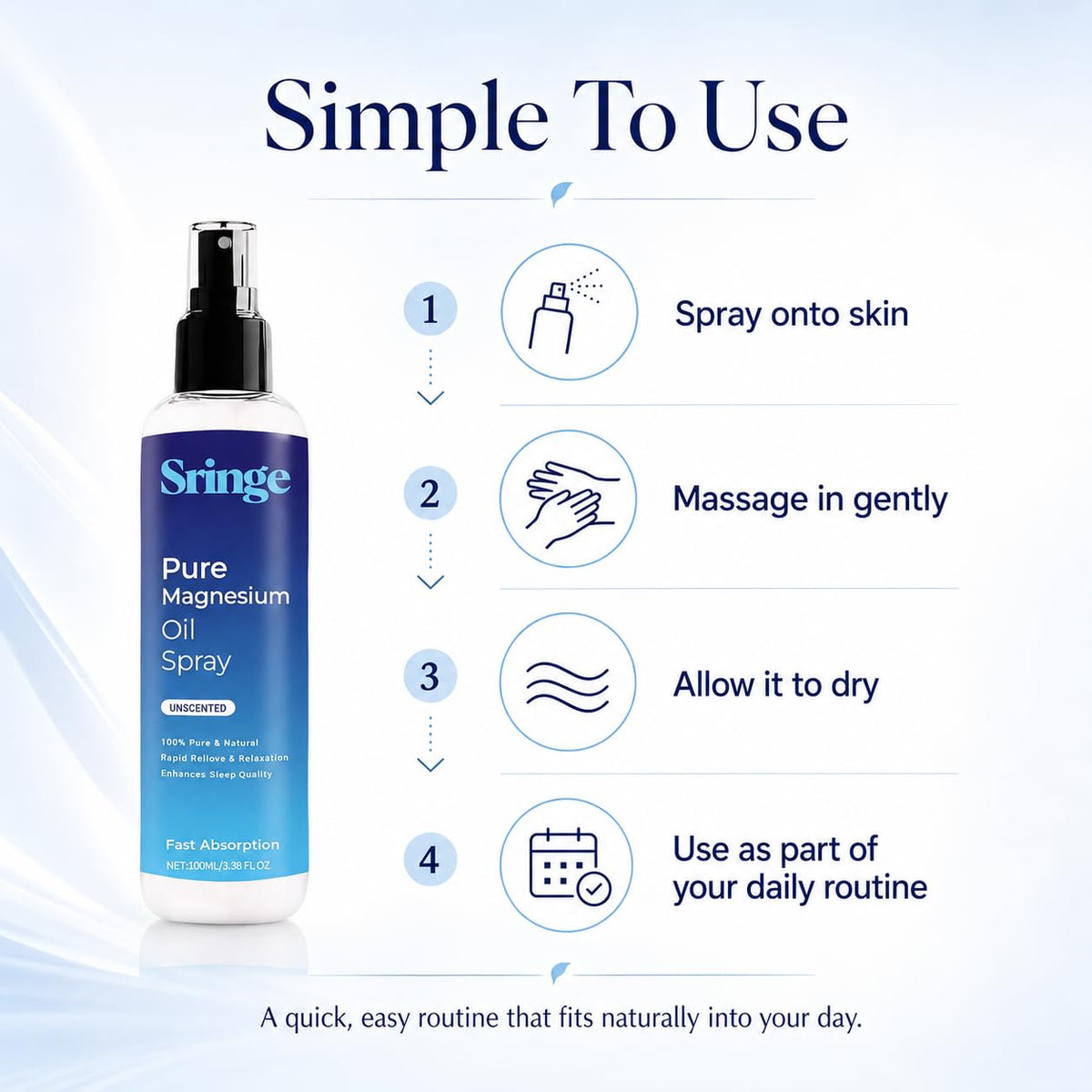 NO BALD applied to feet showing targeted use for comfort and relaxation