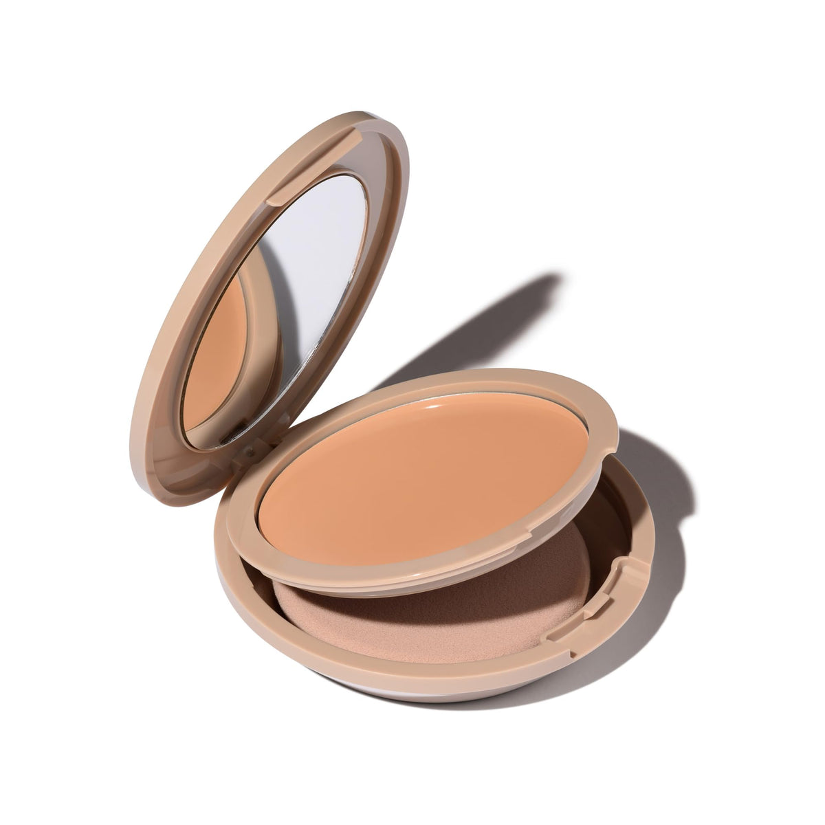 No Makeup Makeup front packaging shows weightless foundation and brush for easy application