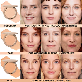 No Makeup Makeup open dual-chamber showing sponge and balm for precise coverage benefit