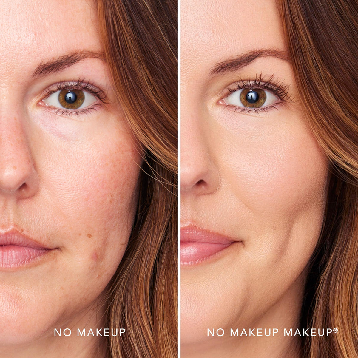 No Makeup Makeup cream-balm texture swipe illustrating smooth, blendable formula