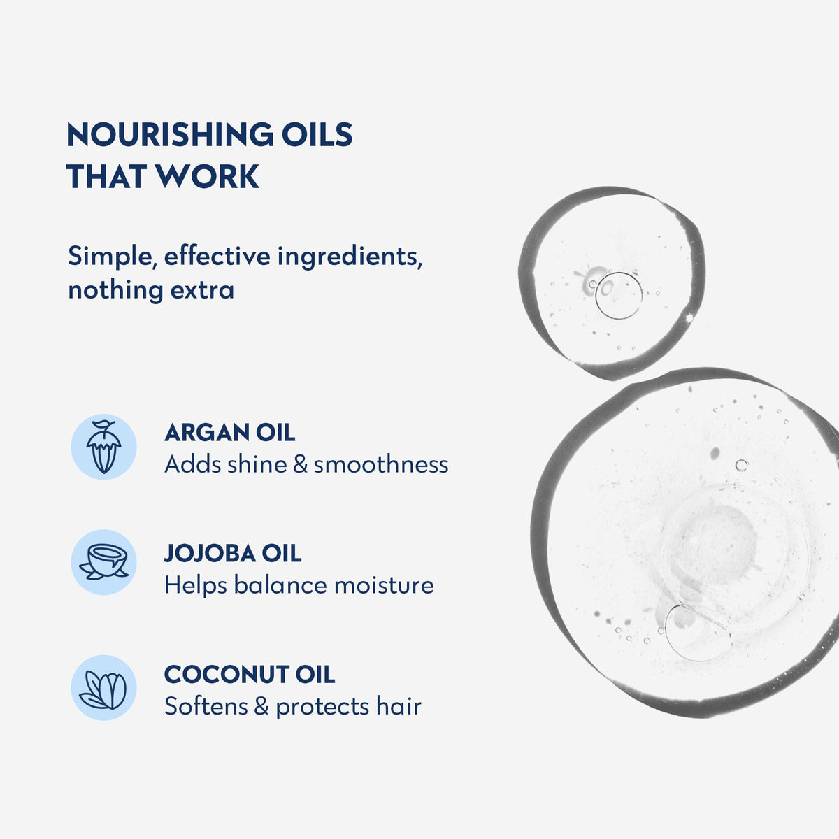 No nothing applied to dry ends in lifestyle scene for instant smoothing benefit