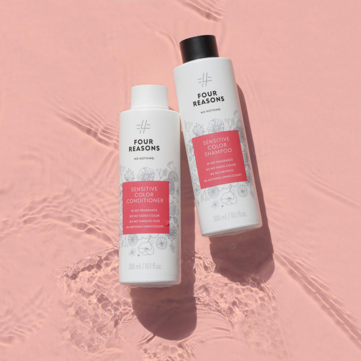 No Nothing bottle beside natural ingredient visuals showing vegan, non-toxic benefit