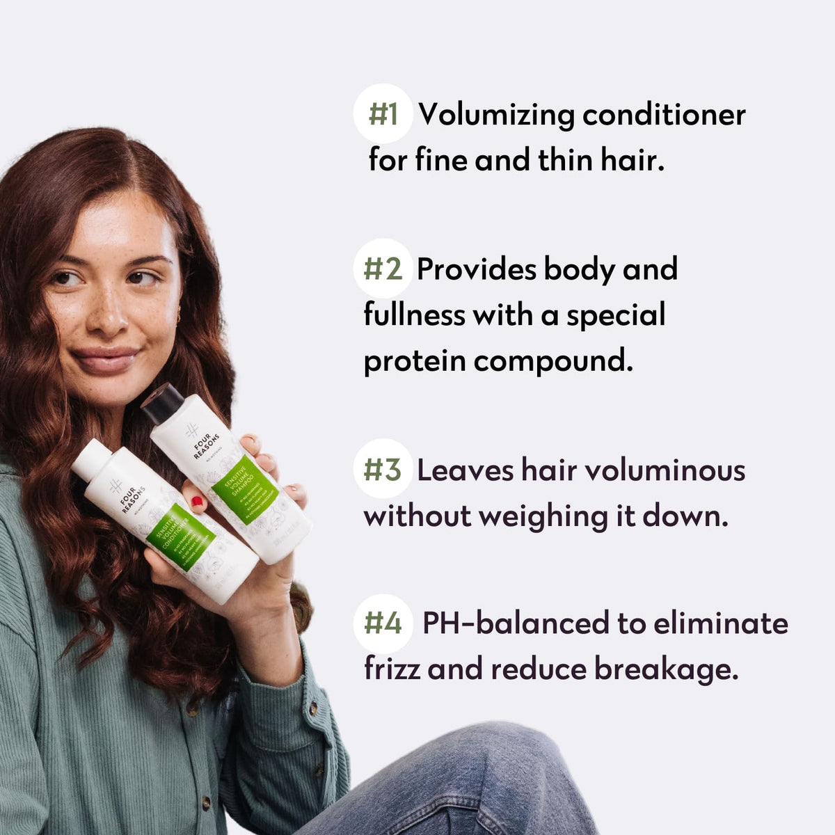 No Nothing conditioner texture on hand demonstrating lightweight, non-greasy feel