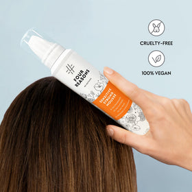 No Nothing results on curly hair before and after, highlights enhanced curl definition and lift