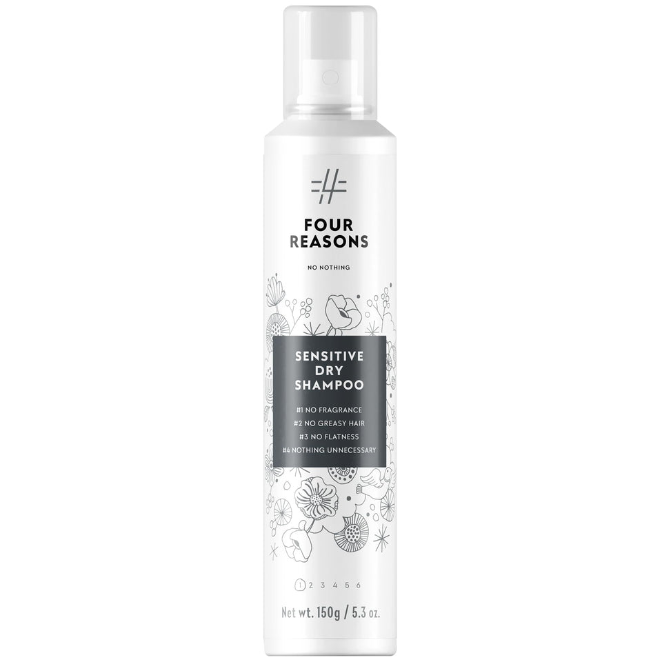 No nothing front packaging showing the unscented dry shampoo and benefit of clear finish