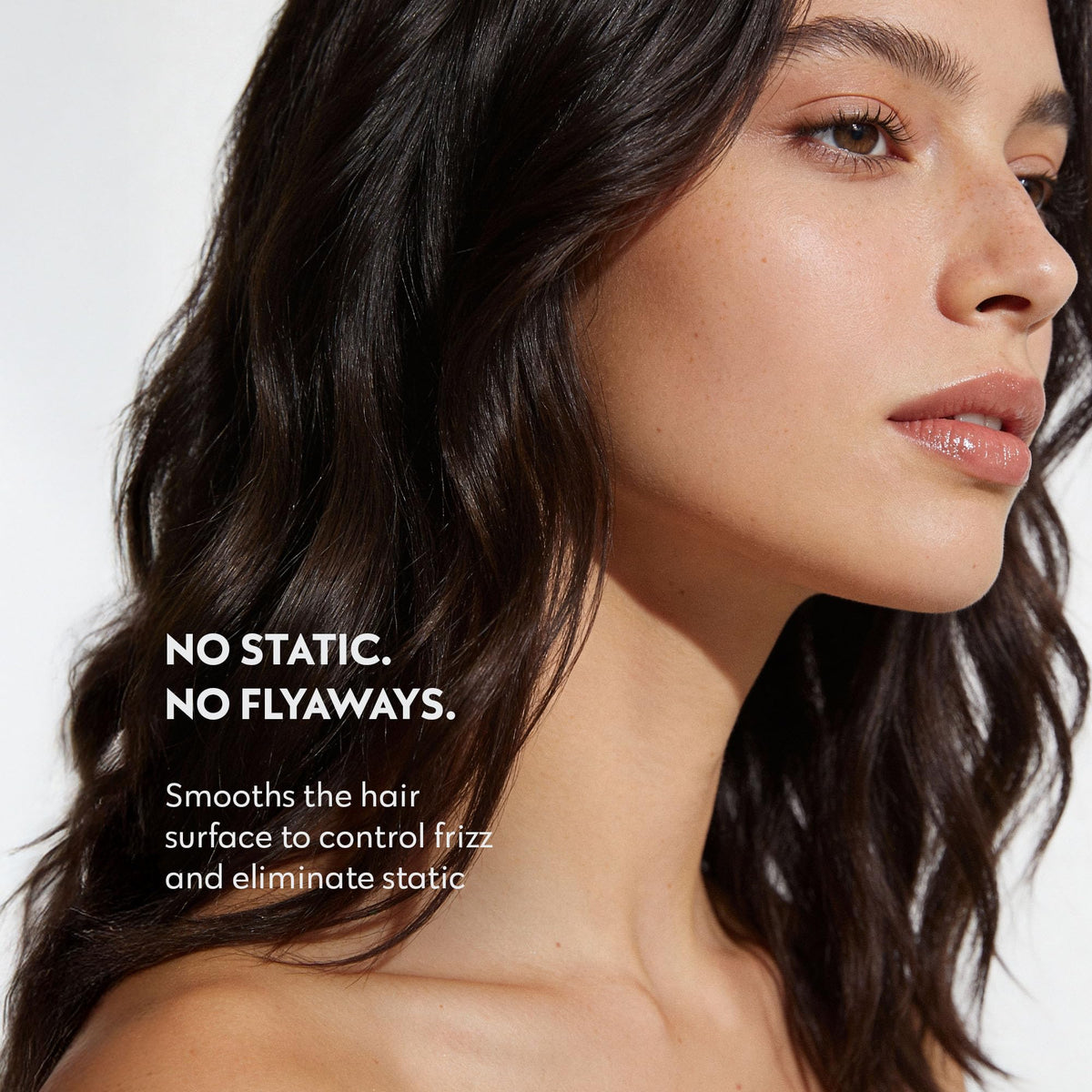 No nothing hair before and after detangling showing reduced knots and smoother finish