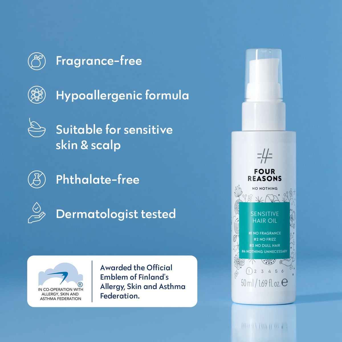 No nothing ingredients shot with argan jojoba coconut indicating natural nourishment