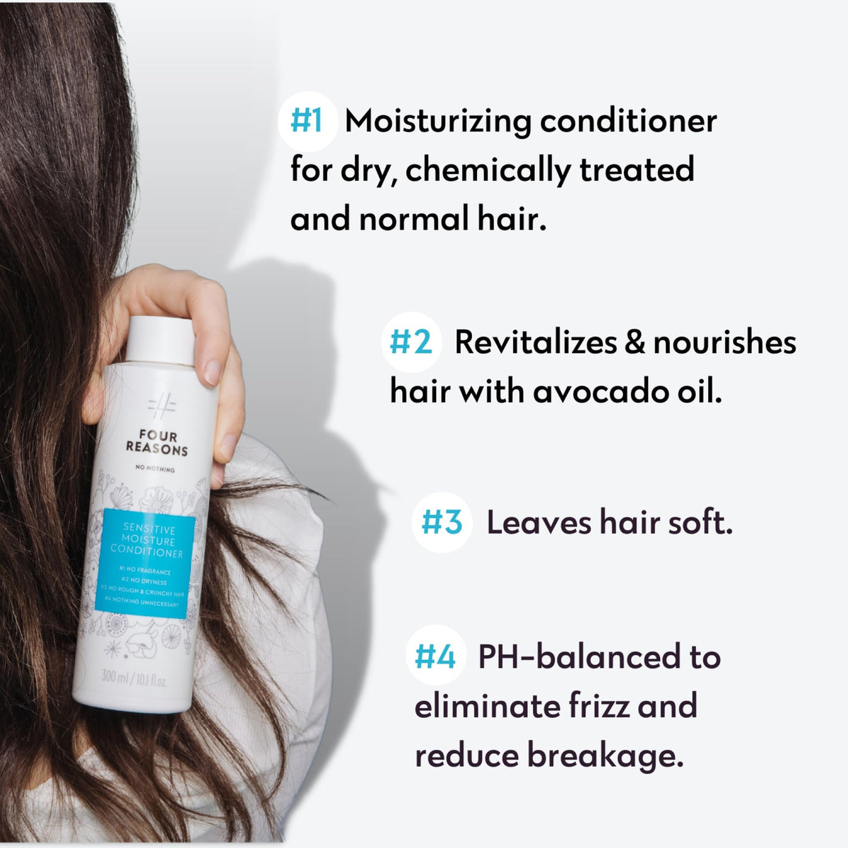 No Nothing conditioner dispensed from pump showing silky lightweight texture for easy application