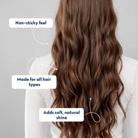 No Nothing smoothing sleek hairstyle before and after for shine