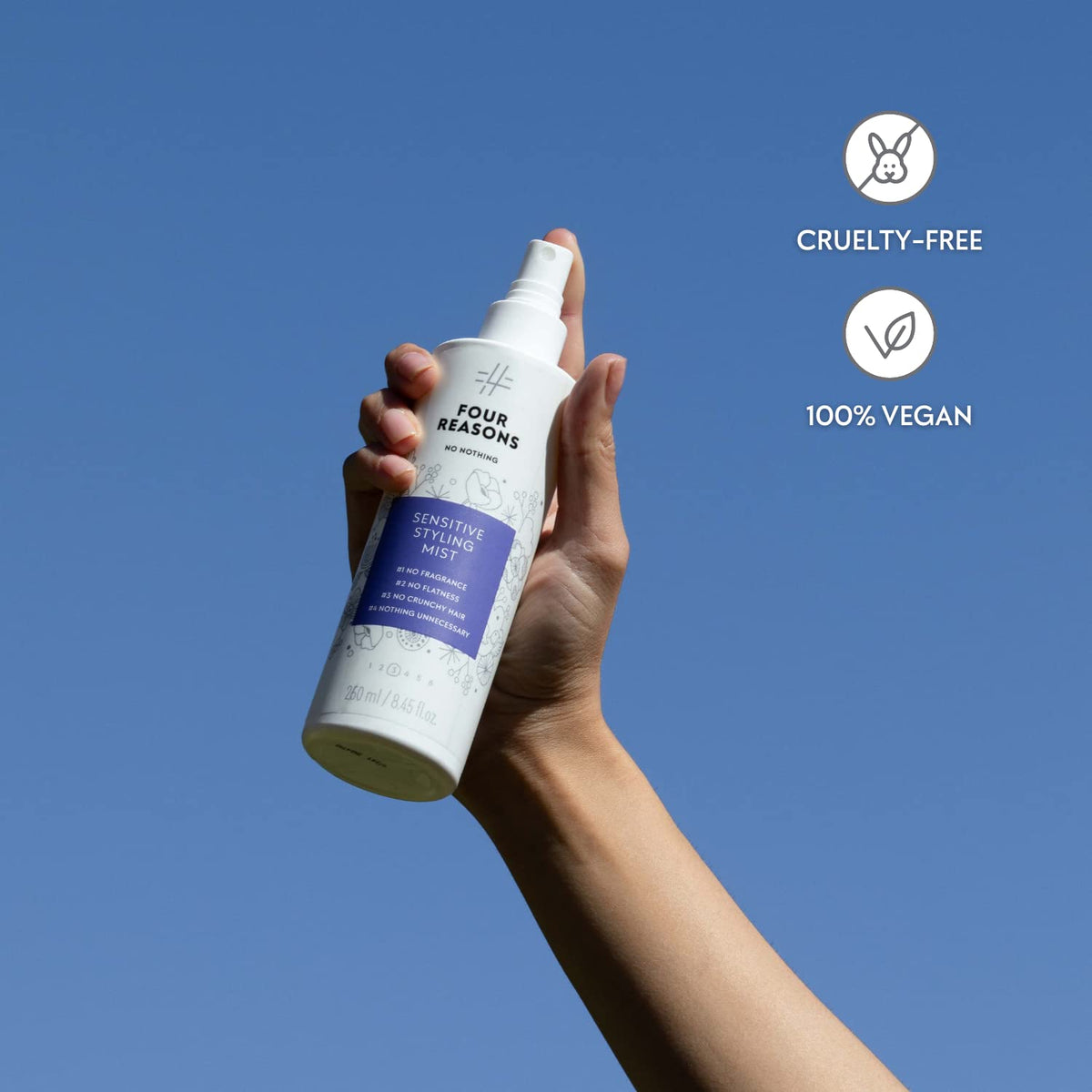 No nothing used during blow-dry for protected, voluminous styling