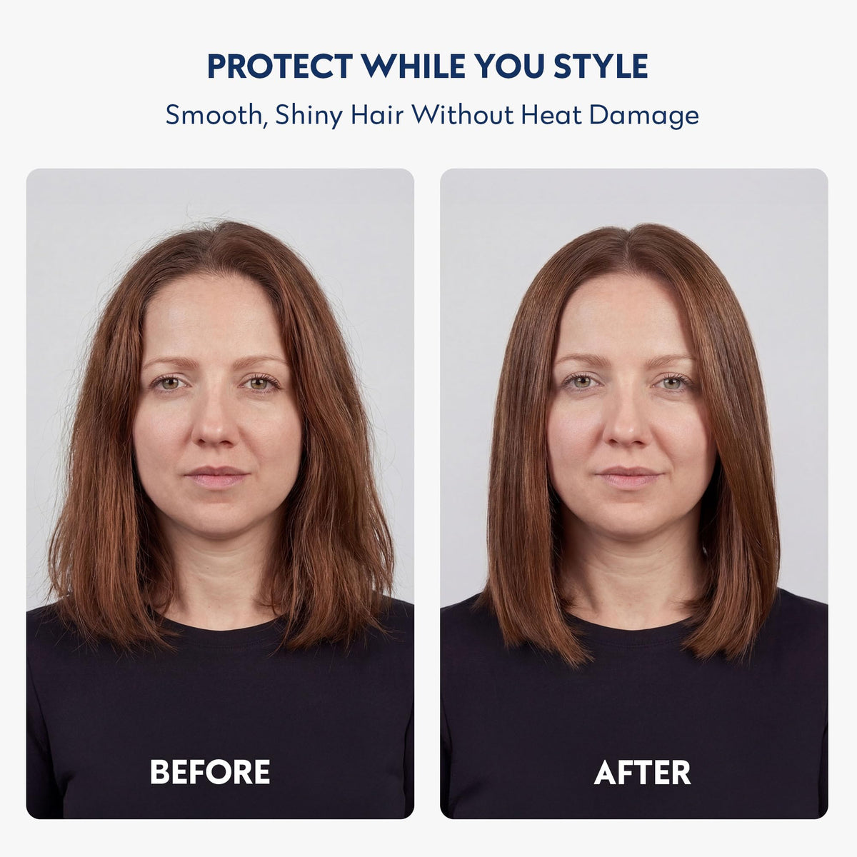 No Nothing product on single hair strand showing lightweight protective film