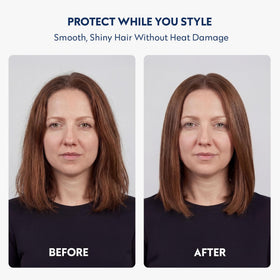 No Nothing product on single hair strand showing lightweight protective film