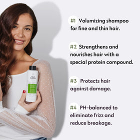 No nothing shampoo texture close-up showing lightweight lather and gentle cleanse